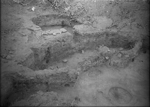 Pit House B; Showing Main Room, Partition Wall, and Antechamber