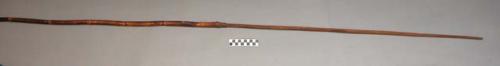 Throwing spear - bamboo shaft & barbed wooden foreshaft - point broken