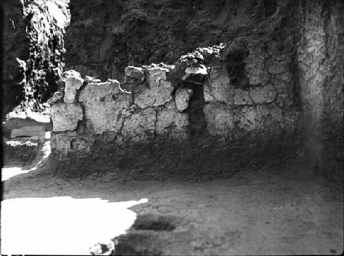 Pit House F. West Wing of Partition Wall Showing Roof Support Post