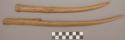 Carved wooden drum sticks - dohal lut