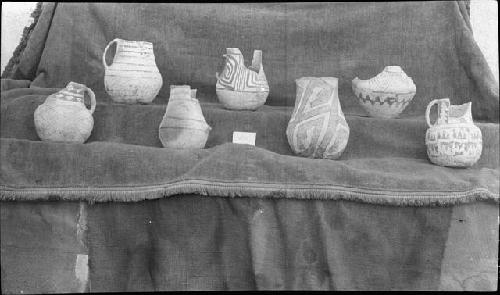 Black and White Ware Pieces - Harvey Coll. Pueblo