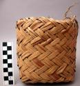 Loosely woven twill basket with thick sides used for boiling +