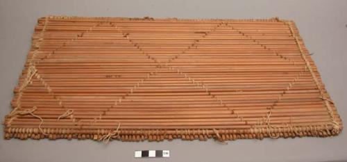 Reed mats, bound with fiber twine