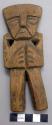 Carved wooden human figure