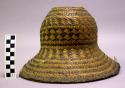 Woven hat with loss to brim