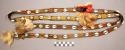 Woven band decorated with cowrie shells; used as exchange objects in funerals