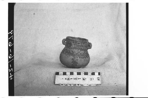 Small Pottery Dichrome Jar