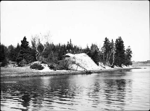 Crew Posed Atop Main Mound,  From Marsh Island