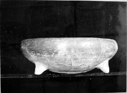 Redware tripod Grater bowl.  Moller Coll. (Mo. 69).