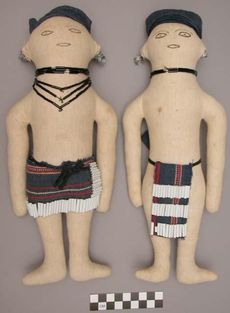 Dolls; cotton; Garo costumes, man & woman.