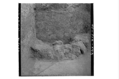 A-V: Burial 57 before removing capstones and upper part of vault.