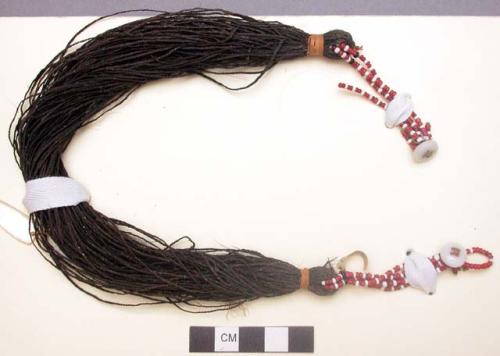 Necklace of human hair