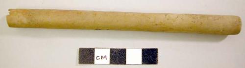 Pottery tube for pan pipe