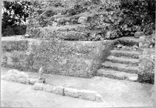 Mound 2 - Trench A, cleared stairway