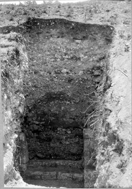 Mound 2 - Trench C, stairway