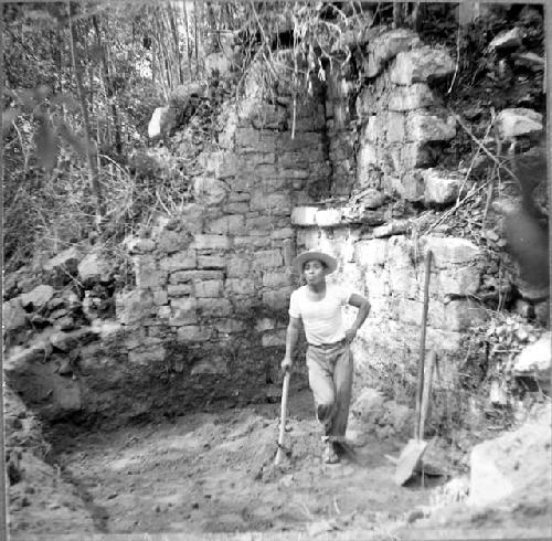 Structure 12-  Pyramid Stairway.  North side.