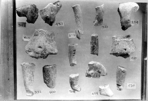 Pieces of figurines.  See catalogue