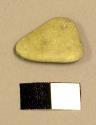 Raw material, triangular flat stone with rounded corners