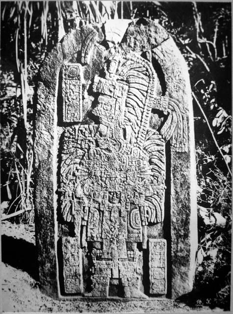 Stela 16 - Copy of Peabody Museum photograph