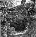 Terrace walls seen from west side of Telchaquillo Mound