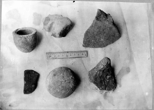 Minor antiquities, larger pieces - Mound 2