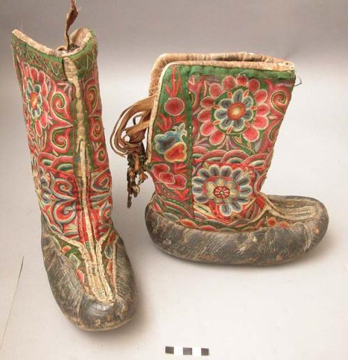 Old fashioned woman's boots