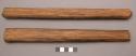 Wooden gong and two gong sticks