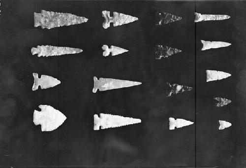 Group of Projectile Points, Stemmed