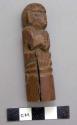 Small carved wooden figure - anthropomorphic form