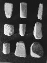 Various small rubbing stones B-4  52-7; 52-189; 54-142; 53-105; 55-27; 55-579; 5