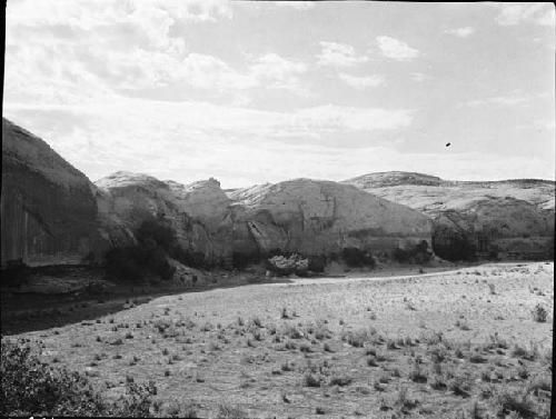 Camp from West end of cave