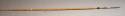 Wooden king spear - long barbs; shaft covered with maroon & yellow +