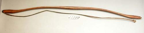 Bow of wood with walrus hide bow string