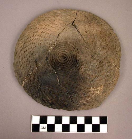 Sherd, shallow dish-shape - glued