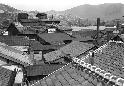 View of the roof tops of a village