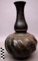 Large burnished black carafe