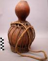 Water gourd with basketry frame