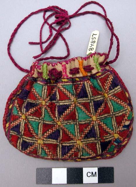 Embroidered purse