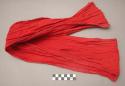 Red cotton cloth belt