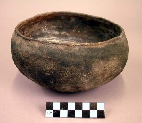 Plain pottery bowl