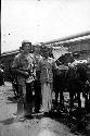 Soldiers with mule-drawn cart