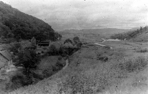 Village by a river