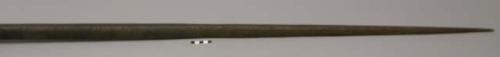 Large iron-wood spear, double-ended