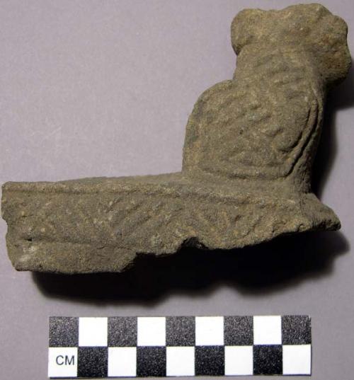 Stone metate leg