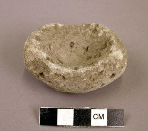 Ground stone bowl, small