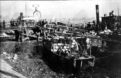 Boats at low tide