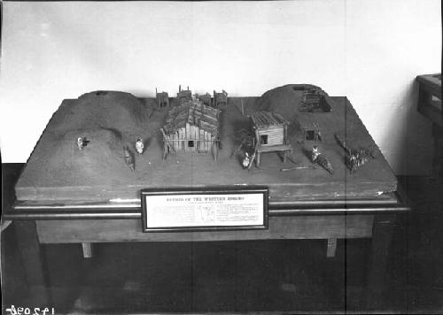 Western Eskimo House model  in Room 14 of Peabody Museum