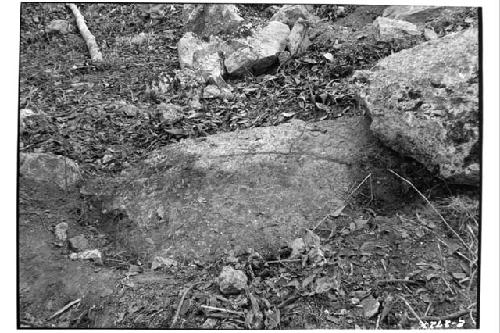 Broken fragments of Stelae 8 and 7 as found