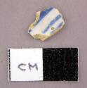 Ceramic, pearlware, sherd with blue transfer print