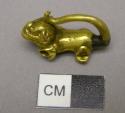 Small gold dog - pendant